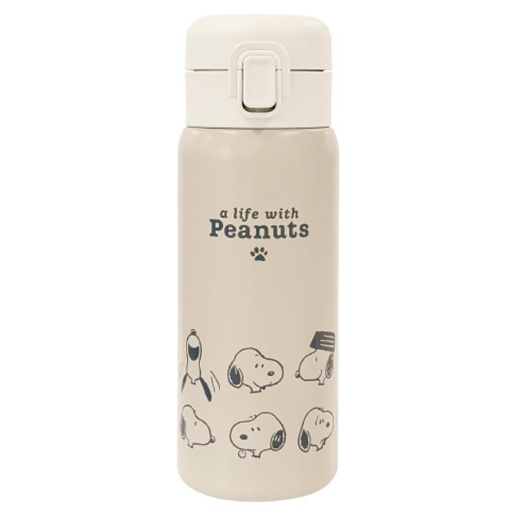 スヌーピー ワンプッシュステンレスボトル350ml A LIFE WITH PEANUTS 273627 SNOOPY ピーナッツ