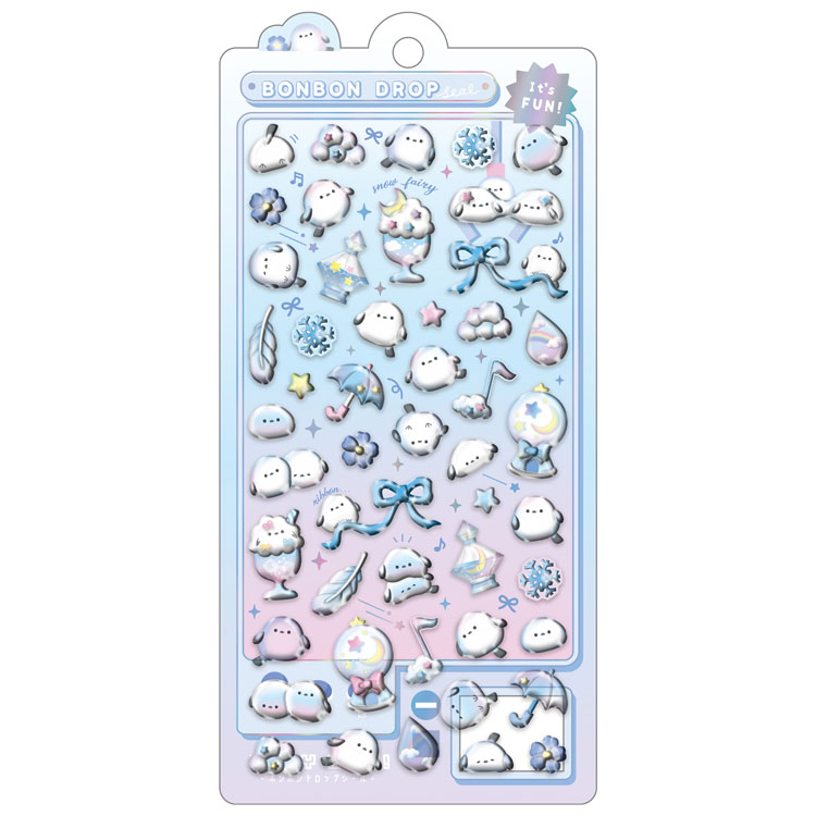 しまえなボンボン ボンボンドロップシール 010424 シールコレクション シマエナガ しまえなが 小鳥 クーリア【お1人様1点限り】のサムネイル