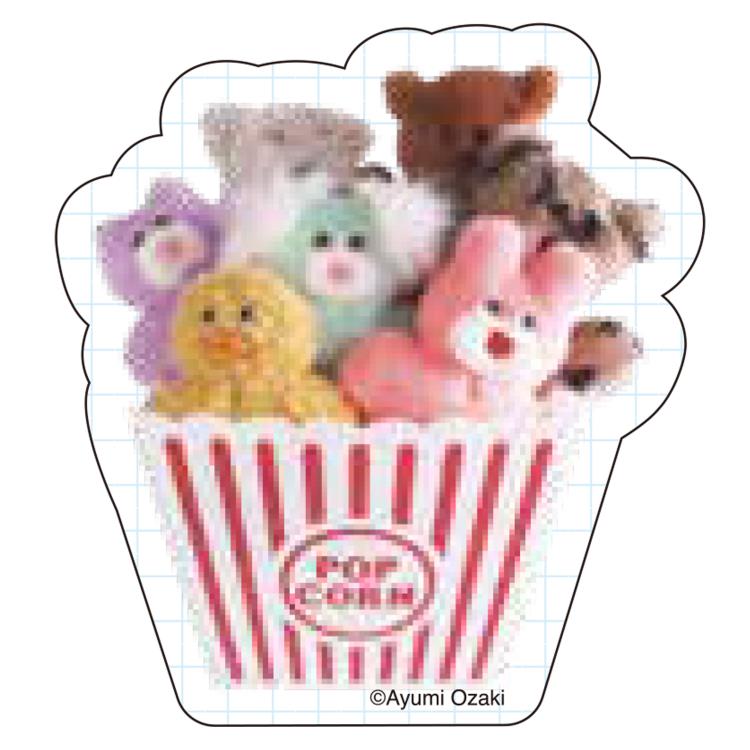 mojojojo IP903940 ダイカットステッカー ポップコーン モジョジョジョ Ayumi Ozaki Todd Friendsのサムネイル