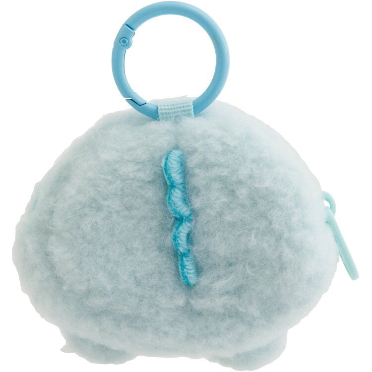すみっコぐらし ぬいぐるみミニポーチ とかげ カラビナ付 イヤホン入れ 小銭入れ ブルーの商品画像 3
