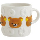 9月中旬以降〜出荷 リラックマ×ミスタードーナツ マグカップ リラックマ ホワイト レリーフ 陶器 フェイス 【お1人様3点限り】