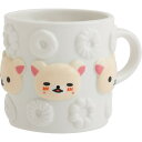 9月中旬以降〜出荷 リラックマ×ミスタードーナツ マグカップ コリラックマ ホワイト レリーフ 陶器 フェイス 【お1人様3点限り】