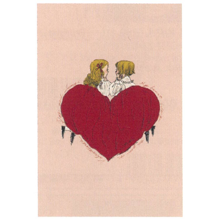 くらはしれい プレミアムポストカード ハート 絵葉書 絵はがき イラスト 712918