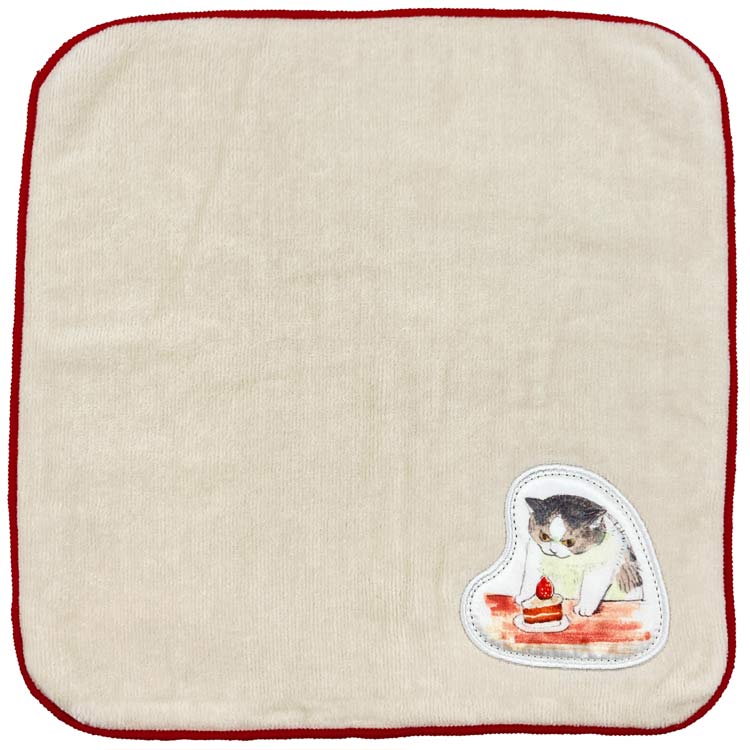 三毛猫モブは猫缶を稼ぎたい Mobu' Diary タオルハンカチ Cake 988430 第2弾 モブズダイアリー 猫マンガ