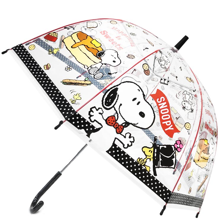 スヌーピー子供ビニール傘55cmス...