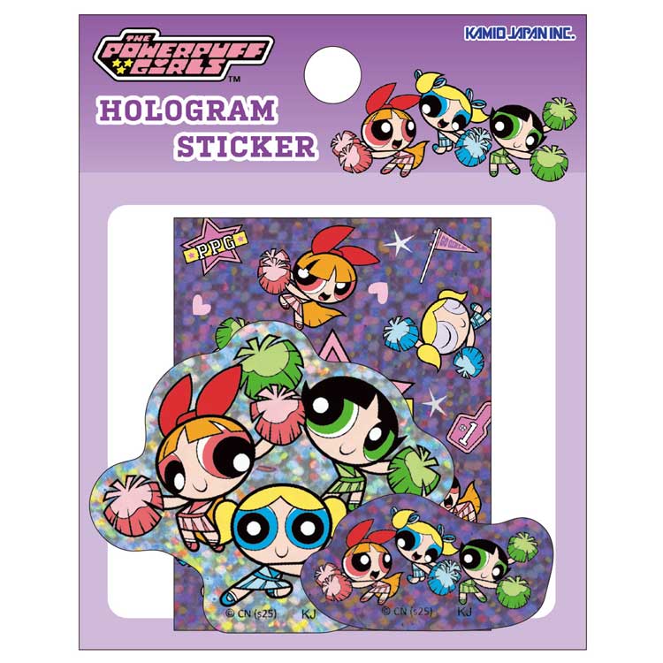 パワーパフガールズ ホログラムステッカー パープル 277854 パワパフのサムネイル