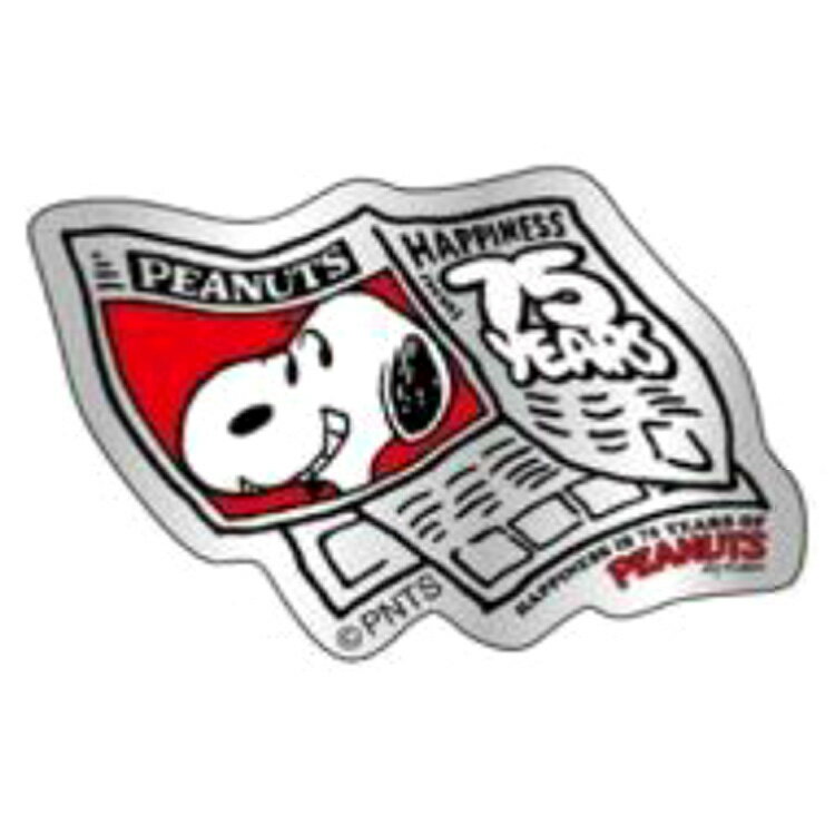 スヌーピー ステッカー 新聞C 304131 PEANUTS75周年 第2弾 ピーナッツ