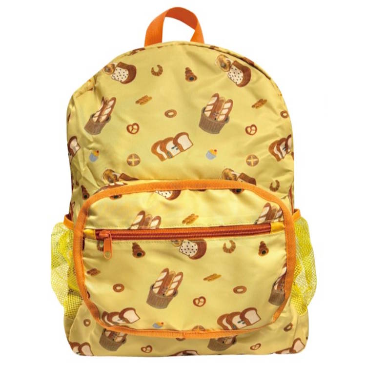 パンどろぼう 折りたたみリュック イエロー コンパクトバッグ リュックサック おりたたみ 607487