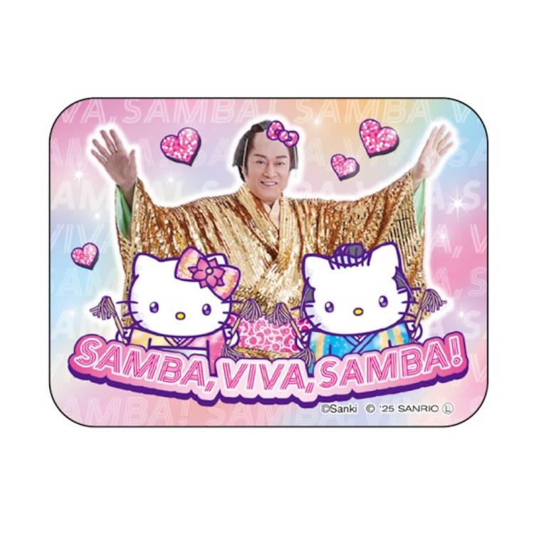 マツケンサンバ×ハローキティ アクリルマグネット レインボー マグネ 磁石 じしゃく 611408のサムネイル