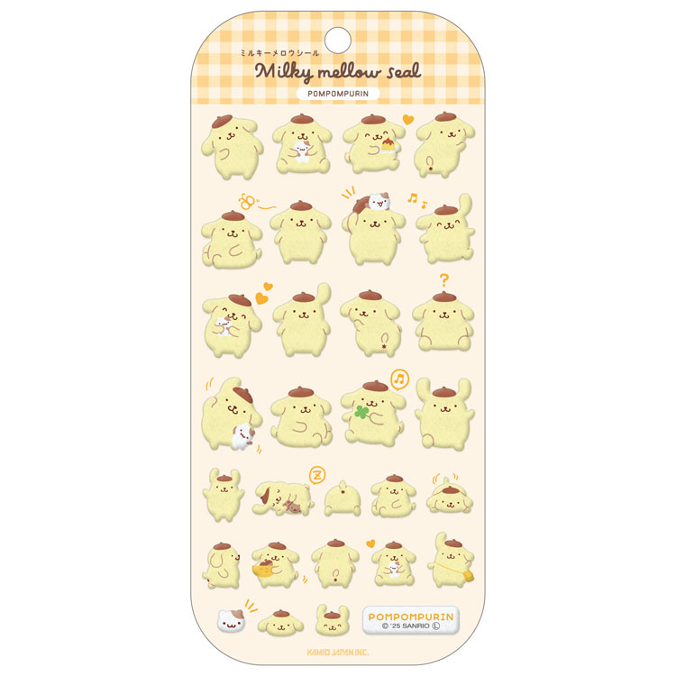 ポムポムプリン ミルキーメロウシール 288904 SANRIO サンリオキャラクターズ 【お1人様1点限り】のサムネイル