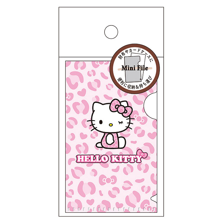 乐天商城 - ハローキティ カードサイズクリアファイル ヒョウ柄 302242 SANRIO サンリオキャラクターズ