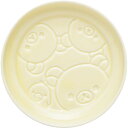 【10月中旬以降〜出荷】 リラックマ しょうゆ皿 いつでもお寿司雑貨 陶器 小皿 豆皿 絵が浮かび上がる オフホワイト