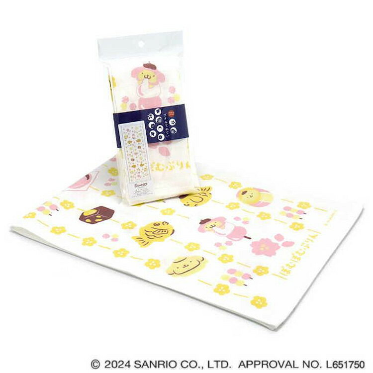 ポムポムプリン 28-2002120Y 手ぬぐいタオル 和菓子...