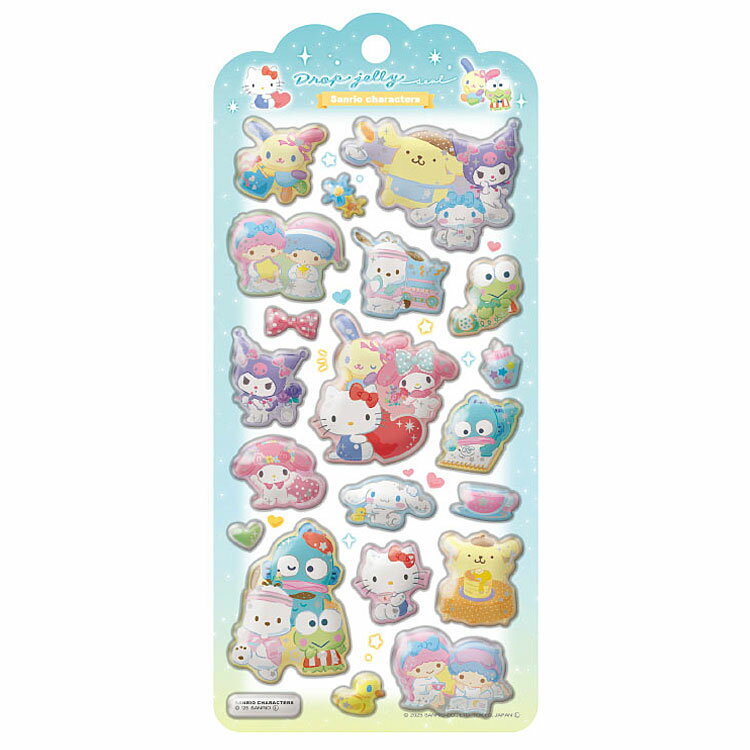 サンリオキャラクターズ ドロップジェリーシール 349266 SANRIO【お1人様1点限り】のサムネイル