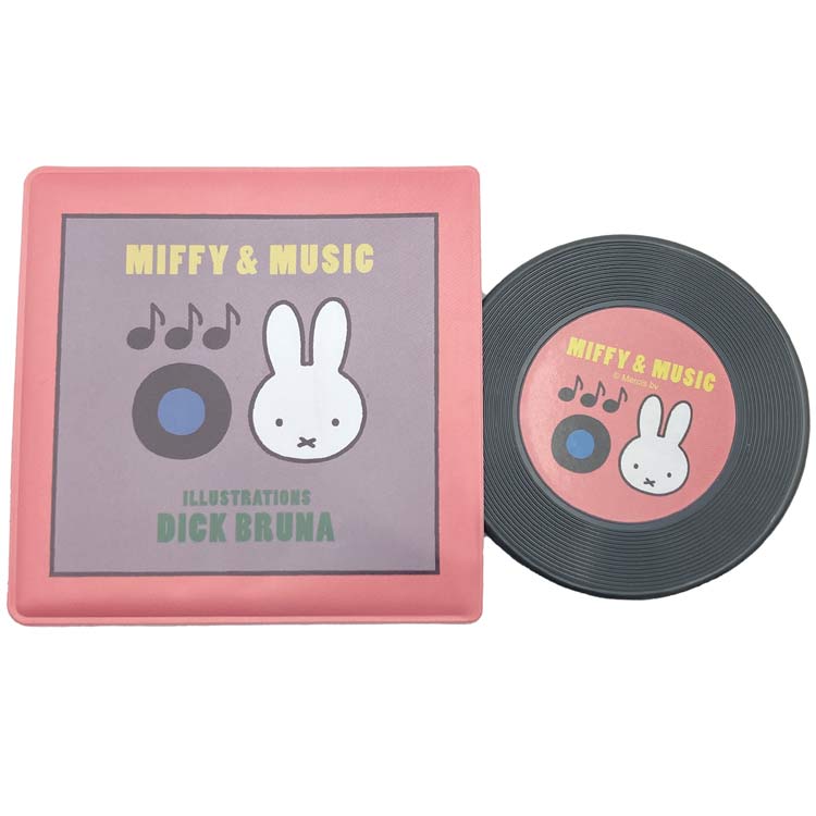 ミッフィー レコード型ミラー ブラック MIFFY&MUSIC 203725
