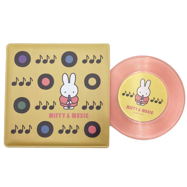 ミッフィー レコード型ミラー ピンク MIFFY&MUSIC 203749