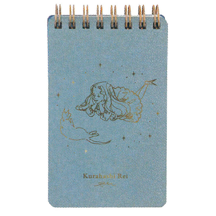 くらはしれい 合皮メモ BU 713717 メモ帳 ブルー