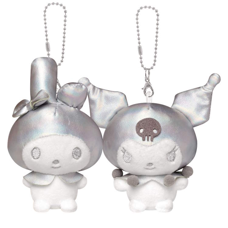 マイメロディ&クロミ シルバーニコぬいキーホルダー ぬいぐるみキーホルダー ぬい撮り 友達 お揃い 仲良し 磁石でくっつく 324140