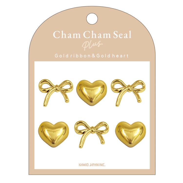GOLD RIBBON&GOLD HEART Cham Cham Seal Plus チャムチャムシール プラス 303539