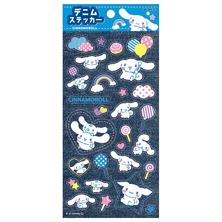 シナモロール デニムステッカー 071178 SANRIO サンリオキャラクターズ 【お1人様1点限り】のサムネイル