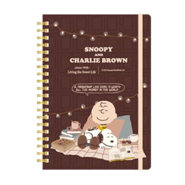 スヌーピー バンド付き B6ノート チョコレート ラブ&スイーツ 303844