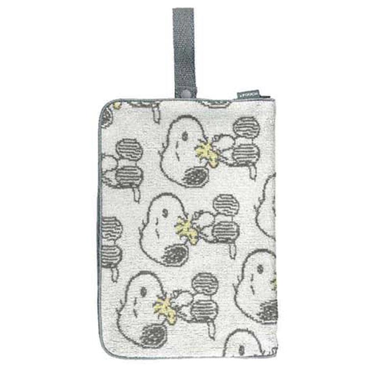 乐天商城 - スヌーピー どっとポーチ ケア グレー BE .POUCH SNOOPY ピーナッツ