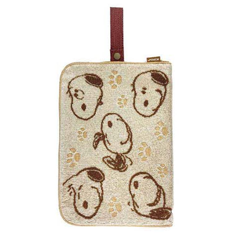 乐天商城 - スヌーピー どっとポーチ ケア ブラウン BE .POUCH SNOOPY ピーナッツ