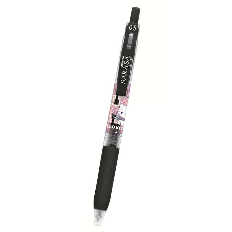 ハローキティ SARASAボールペン ロゴ サラサクリップ 黒色 単色 ペン 筆記具 筆記用具 071291