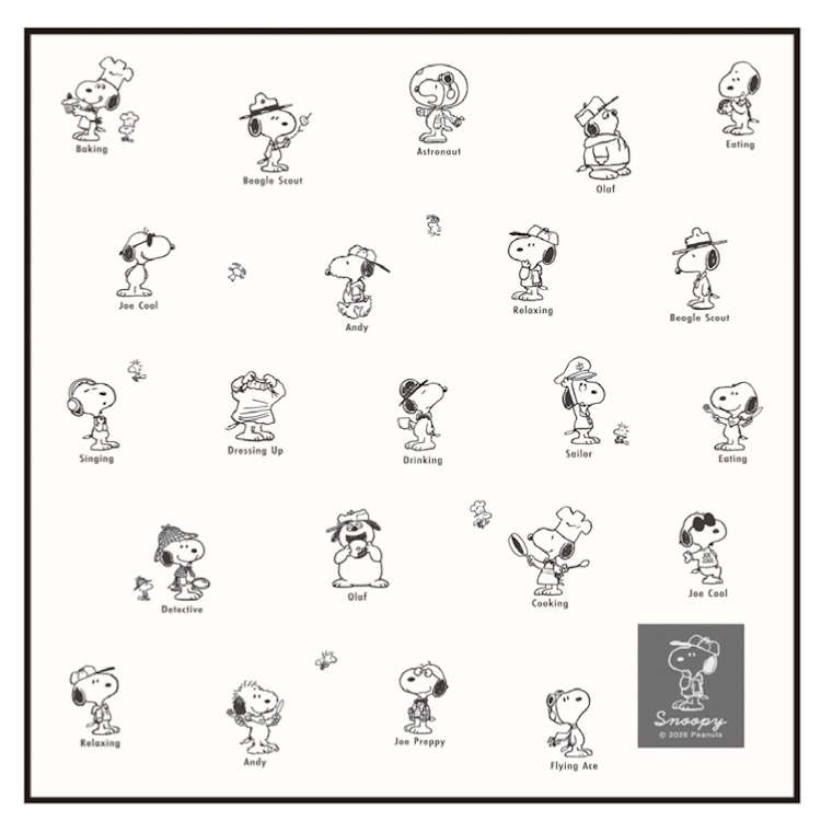 スヌーピー ランチクロス エブリデイコスチューム B ランチマット お弁当包み 072007