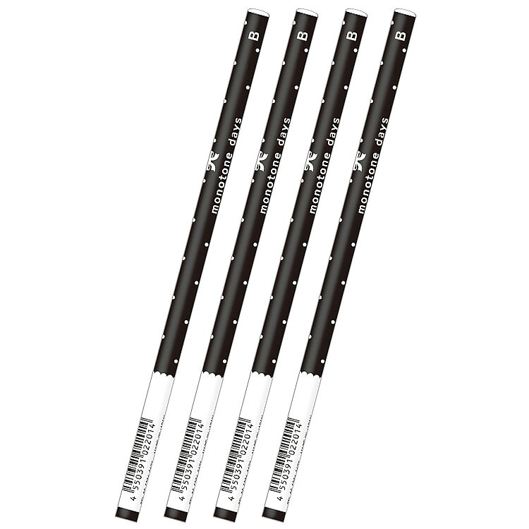 商品仕様【サイズ】約直径7.5×H177mm 【素材】木、黒鉛 【内容】鉛筆(B・丸軸・マット加工)：同柄×4本 【生産国】日本特記事項※画像はあくまでも商品イメージになります。実際の商品と色や仕様が異なる場合がありますので、予め御了承ください。 ※メーカー希望小売価格はメーカーカタログに基づいて掲載しています。