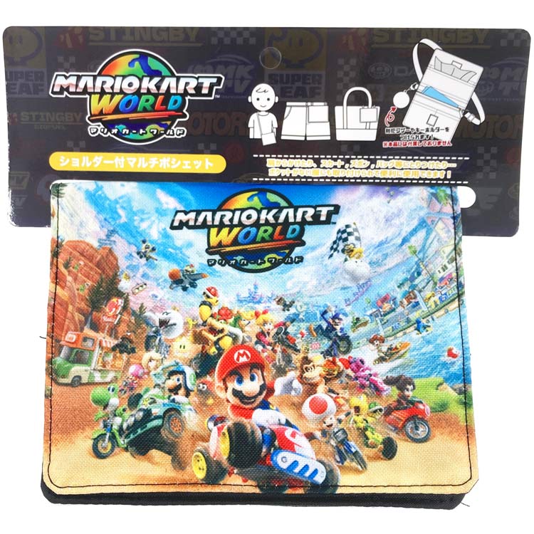 マリオカートワールド ショルダー付きマルチポシェット 156678 入園入学 SUPER MARIO Nintendo
