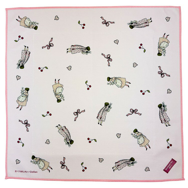 くらはしれい くっつく保冷ランチクロス PNK 995371 イラストレーター 絵本 レトロ