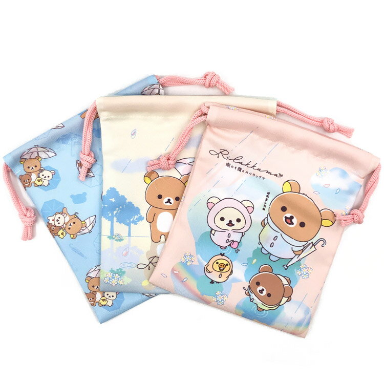 Drawstring Bags - リラックマ 巾着 3P 902151 San-X サンエックス