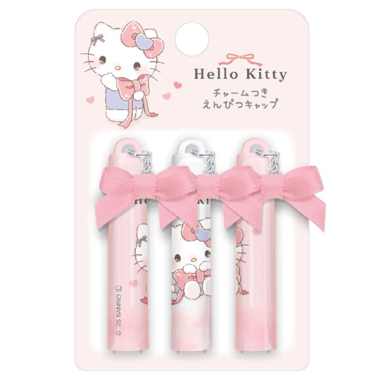 ハローキティ チャーム付きえんぴつキャップ 353423 るんるんリボン Hello Kitty サンリオ