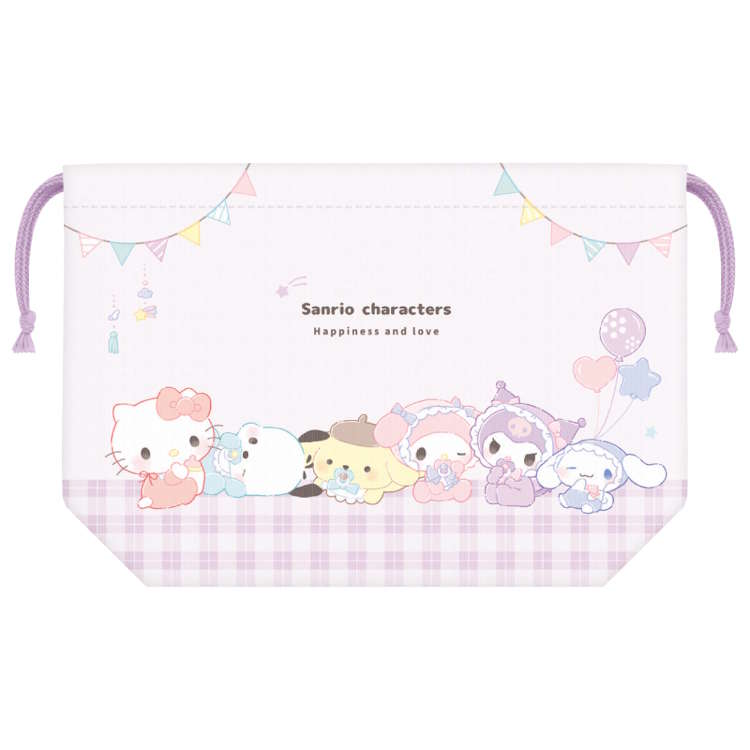サンリオキャラクターズ ランチ巾着 ベビー お弁当入れ お弁当袋 きんちゃく 小物入れ 361329