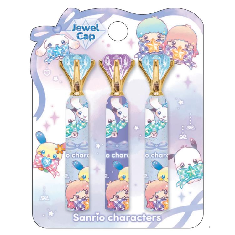 サンリオキャラクターズ ジュエル鉛筆キャップ 集合 071598 キラキラリボン SANRIO CHARACTERS