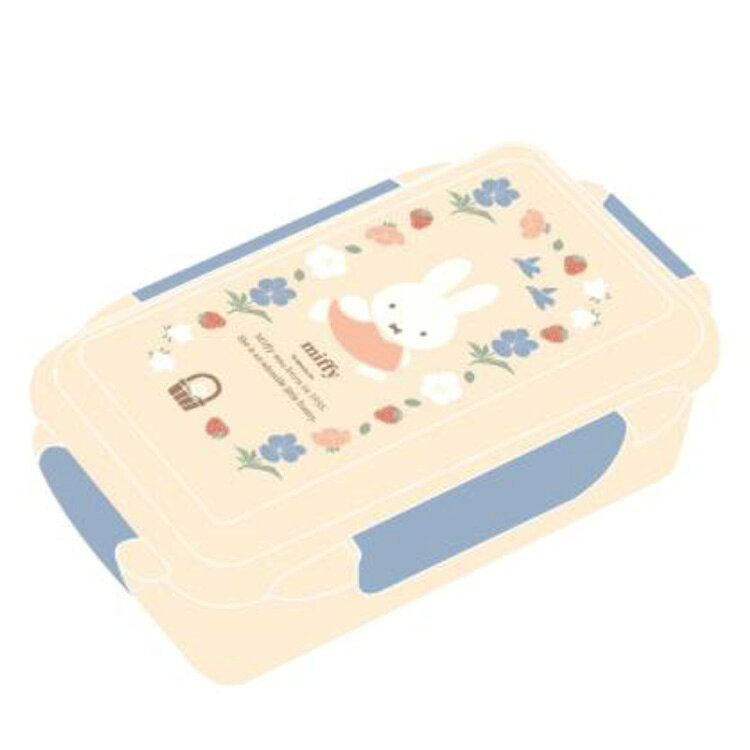 ミッフィー 密封4点留め一段弁当箱 204951 ブリティッシュガーデン