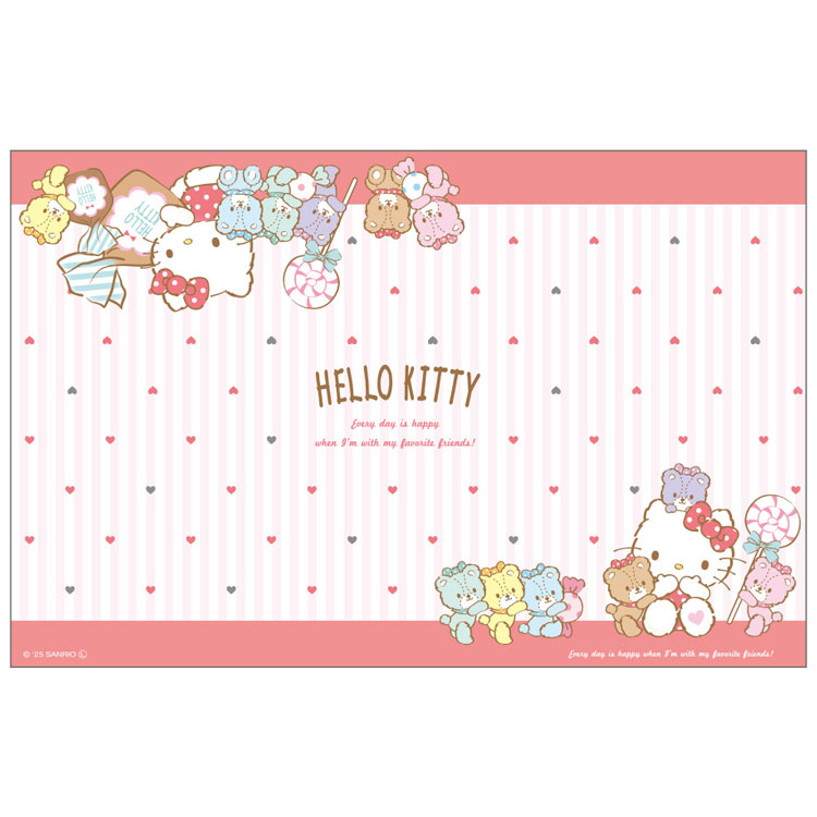 ハローキティ ワイドランチクロス カラフルタイニーチャム 267811 抗菌防臭 SANRIO サンリオキャラクターズ