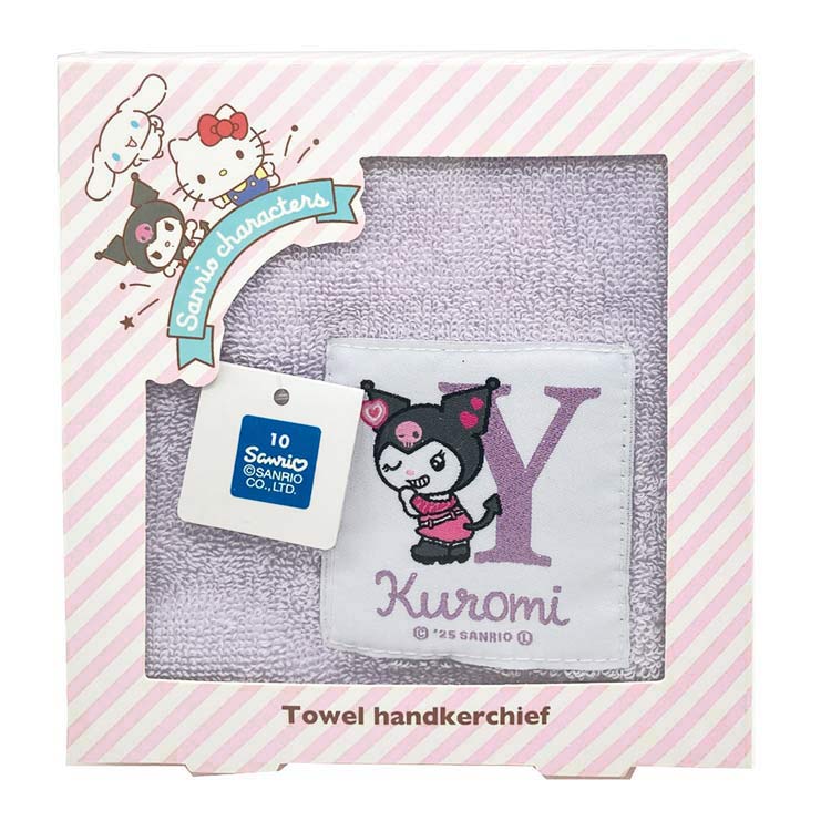 クロミ タオルハンカチ Y 903820 イニシャル KUROMI サンリオ