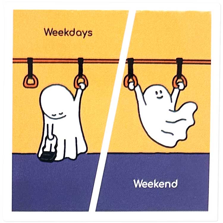 PERCENTAGE DESIGN ステッカー Weekdays & Weekend 254545 クリエイターズサーカス