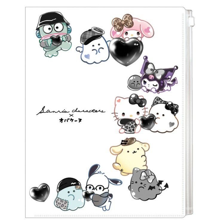 乐天商城 - サンリオキャラクターズ×オバケーヌ 6Pクリアファイル ホワイト 374084 SANRIO おばけーぬ