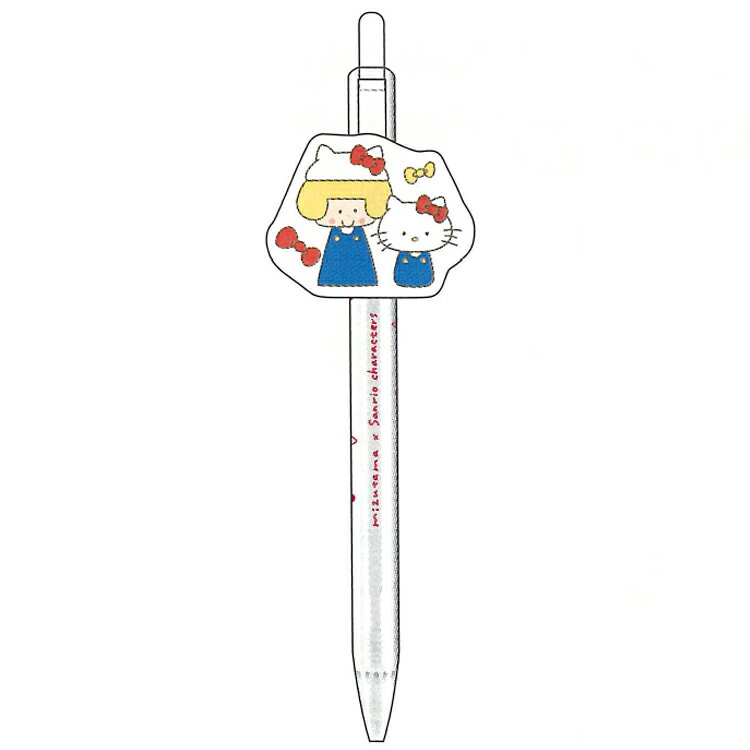 mizutama×ハローキティ プレート付きボールペン0.5mm 047447 mizutama×サンリオキャラクターズ 第2弾 SANRIO コラボ