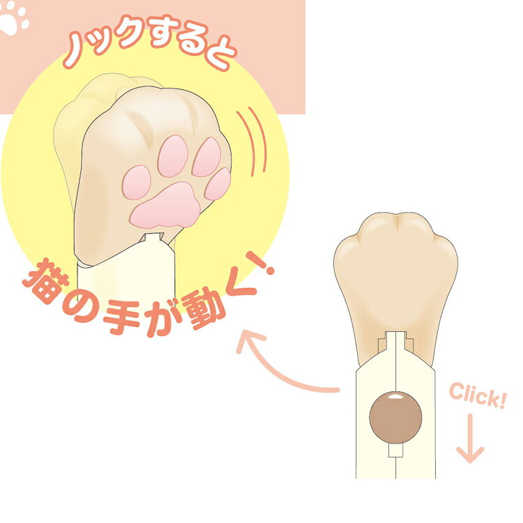 ハローキティ 猫の手アクションペン インク黒ボールペン サンリオキャラクターズ 514949 laughlaugh-10494327 キャラクターズショップ ラフラフ サンプル画像3