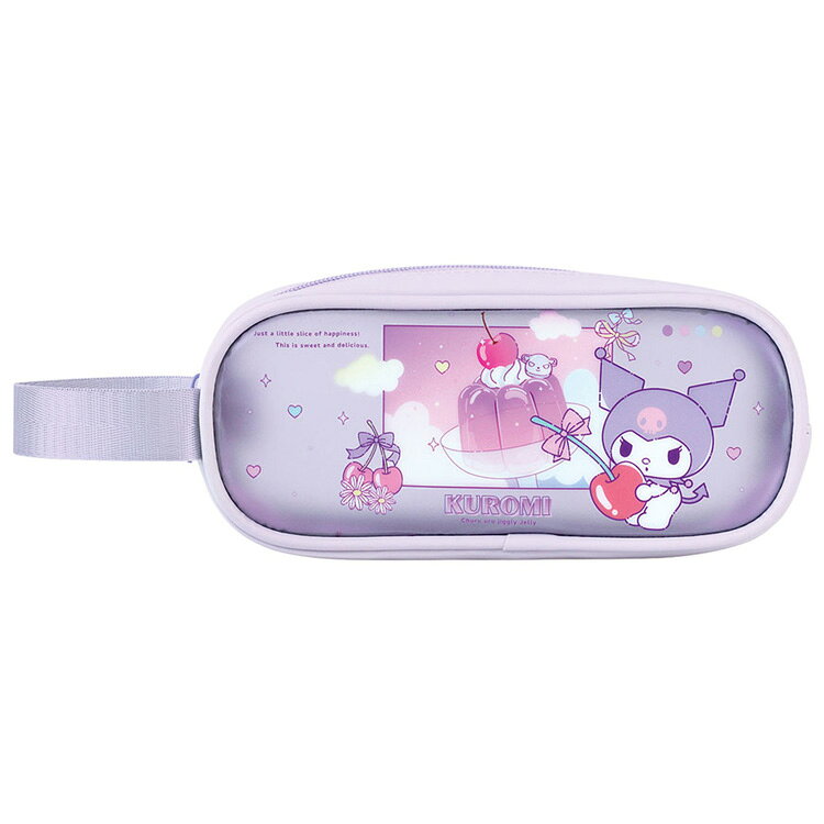 乐天商城 - クロミ ハンドル付きマットクリアポーチ 276295 ジグリーゼリー SANRIO サンリオキャラクターズ