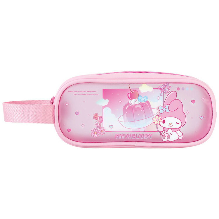 乐天商城 - マイメロディ ハンドル付きマットクリアポーチ 276301 ジグリーゼリー SANRIO サンリオキャラクターズ