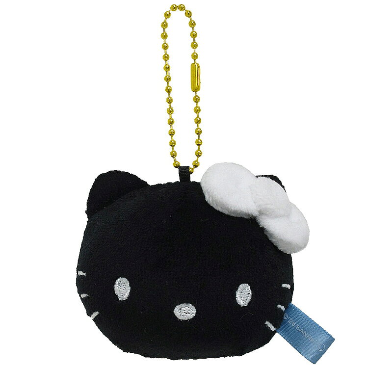 乐天商城 - ハローキティ もちむにゅマスコット ブラック 057208 SANRIO サンリオキャラクターズ