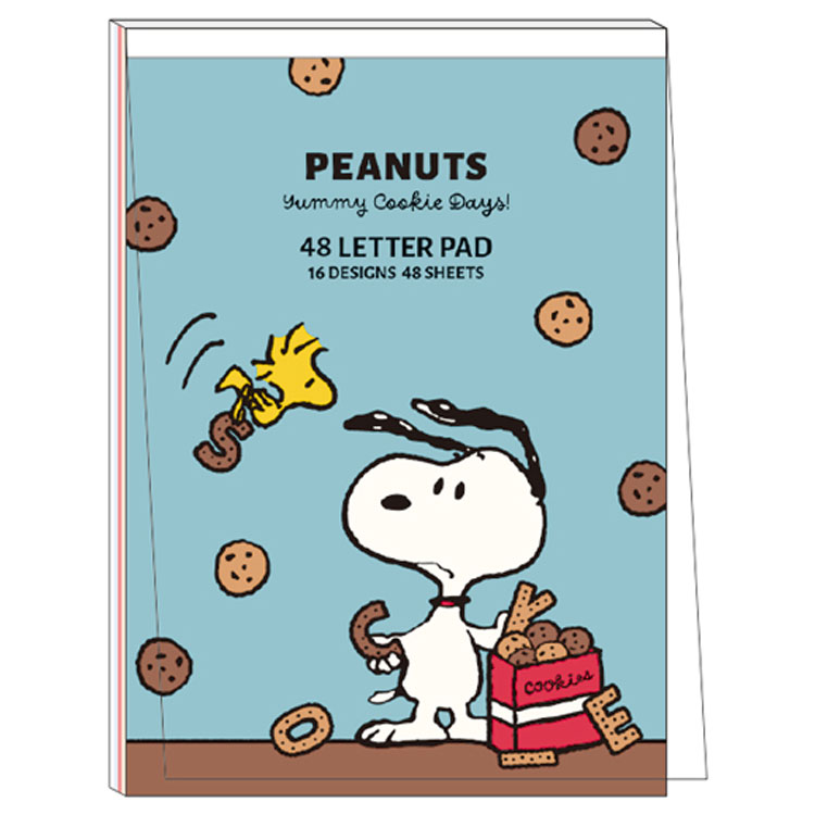 Other - スヌーピー 48レターパッド 水色 308416 Yummy Cookie Days! PEANUTS ピーナッツ
