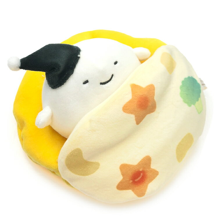 乐天商城 - なんでもいきもの ぬいぐるみ S のりおにぎりとシチューふとんセット 221636 よこみぞゆり