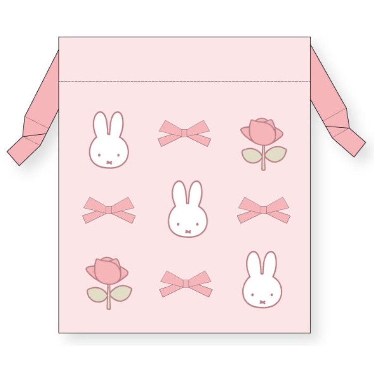 樂天商城 - ミッフィー 巾着 miffy 346648 Classical rose Miffy ディックブルーナ