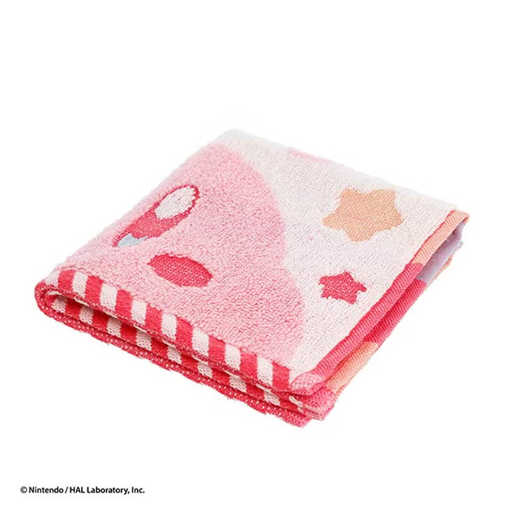 キャラクターズショップ ラフラフの星のカービィ ミニタオル ふんわりカービィ 012251 星のKIRBY ピンク｜アングル2